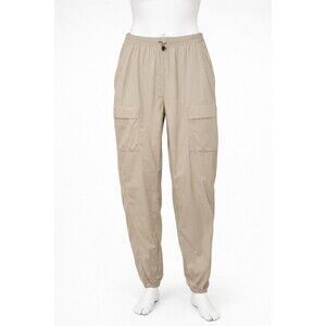 Men’s REI Co-op Beige Cargo Jogger Pants XL Elastic Waist Drawstring Outdoor Pro